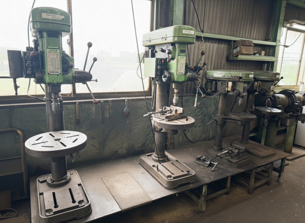 青木製作所の工場内